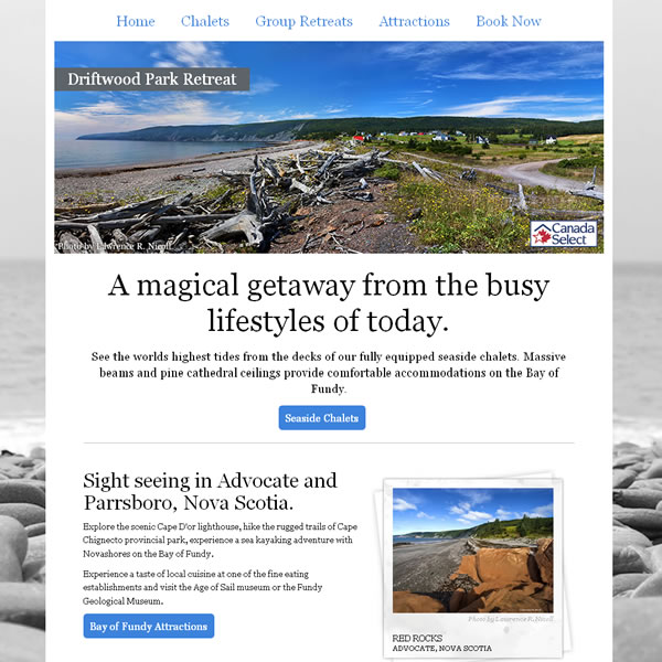 Driftwood Park Retreat | Web site design