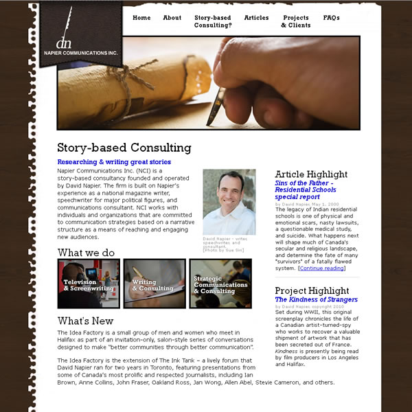 Napier Communications | Website design